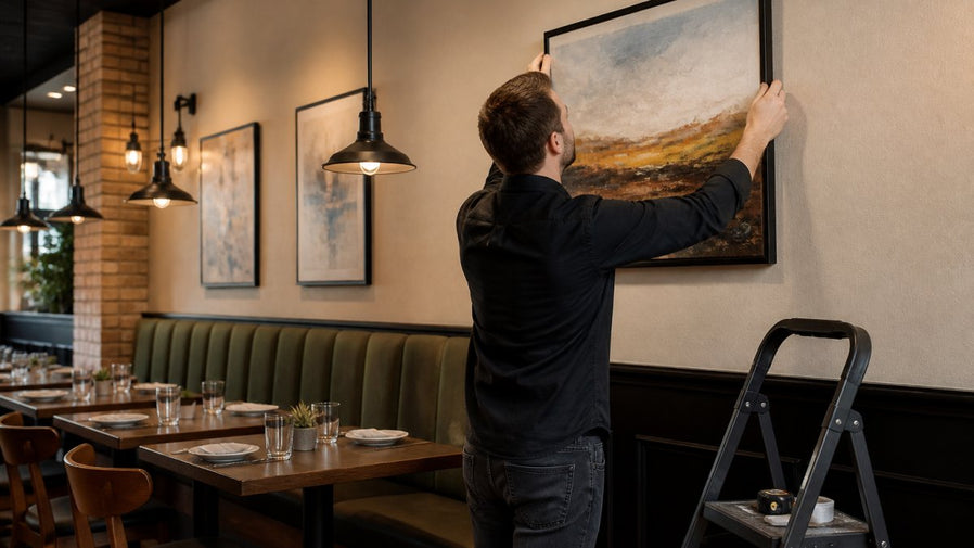 How to Hang Art in Restaurants: A Step-by-Step Guide