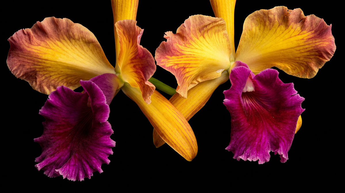 Golden Cattleya Hybrid orchid photograph by John Cranshaw