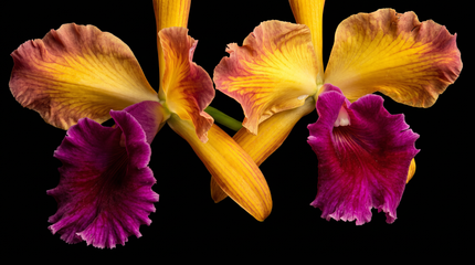 Golden Cattleya Hybrid orchid photograph by John Cranshaw