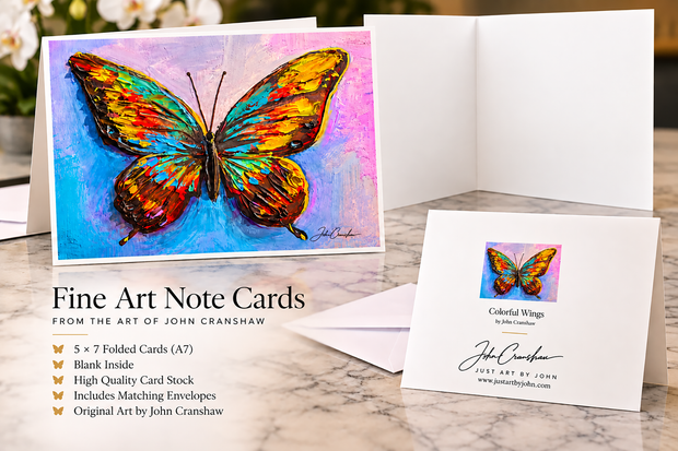 Fine Art Card – Colorful Wings