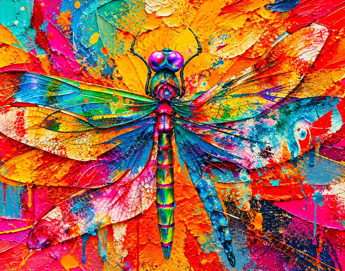 Dragon Fly Color the sky