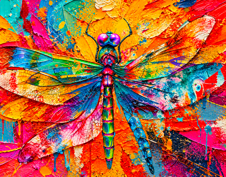 Dragon Fly Color the sky