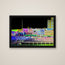 Electric Nashville in a black floating frame