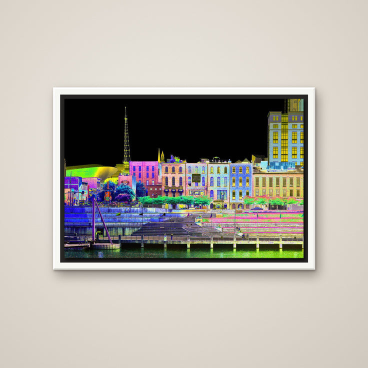 Electric Nashville in a white floating frame
