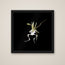 The Ghost Orchid print in a black frame